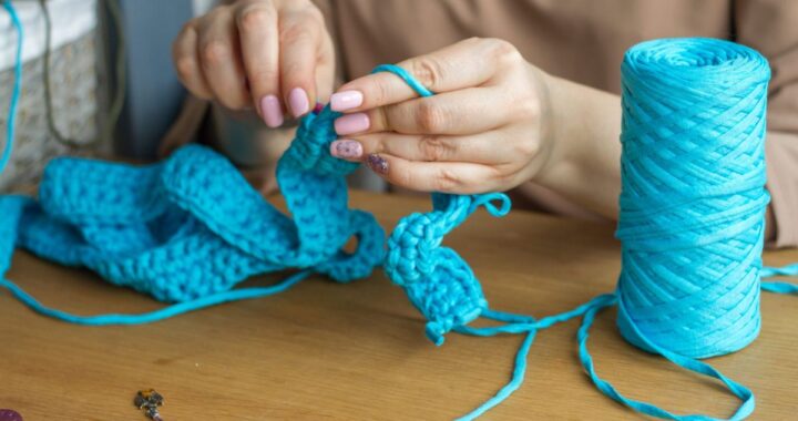 woman hands Crochet